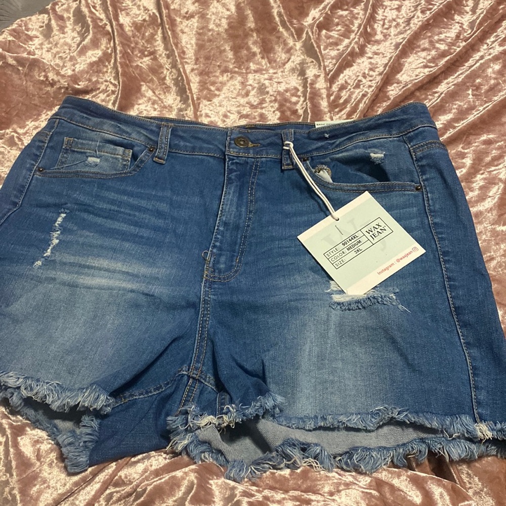 Womens plus size Jean shorts